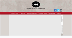 Desktop Screenshot of hudsonheritage.org